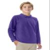 Classroom School Uniforms Big Kid Long Sleeve Pique Polo CR835Y, XL, Dark Purple view 4