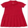 Classroom Girls Polo Dress School Outfit for Toddler,Pleated Skirt 54121, 6X, Red view 1