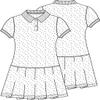 Classroom Girls Polo Dress School Outfit for Toddler,Pleated Skirt 54121, 6X, Red view 2