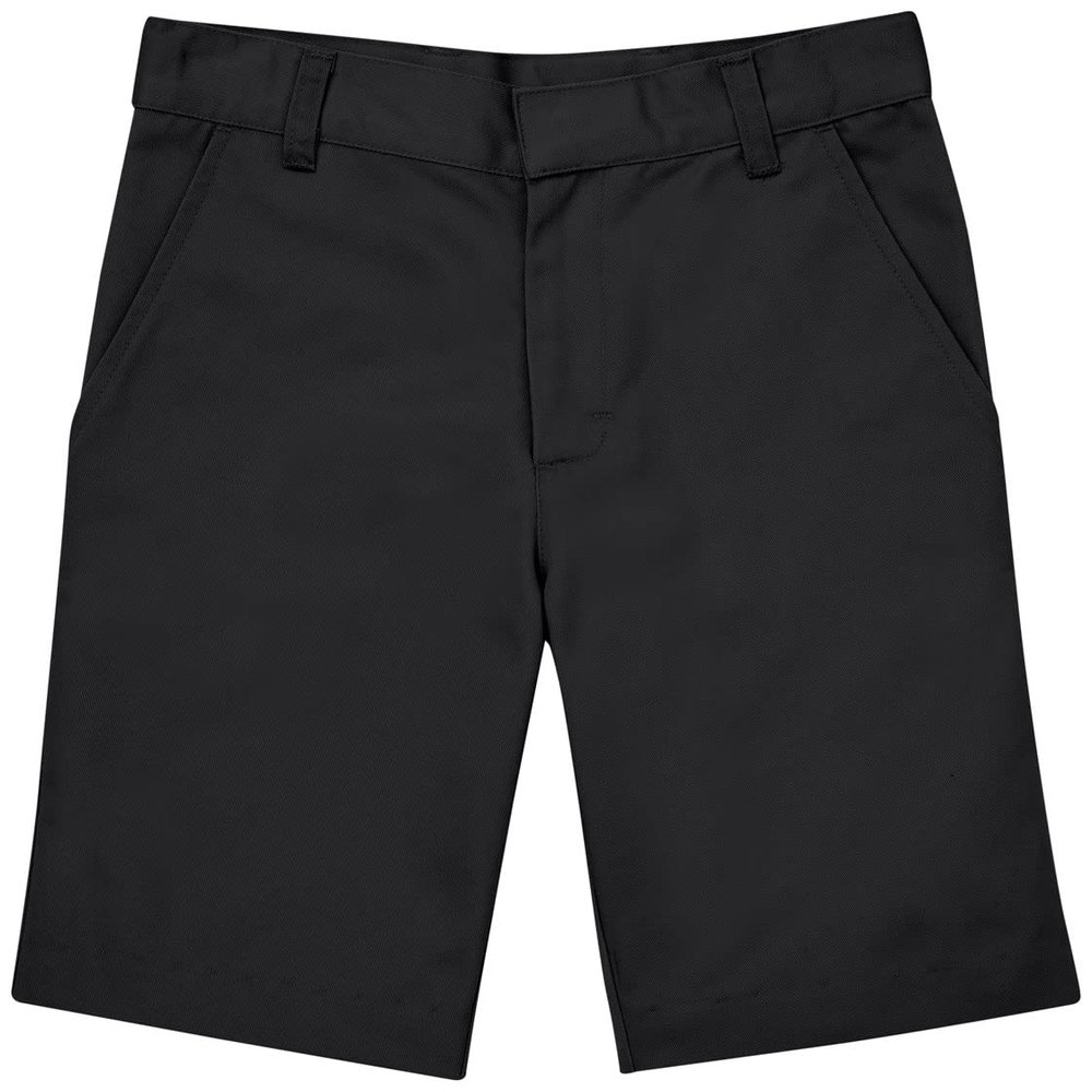 Classroom School Uniforms Big Kid Flat Front Shorts CR203Y, 10, Black