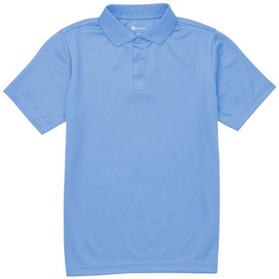 Classroom School Uniforms Big Kid Moisture Wicking Polo CR860Y, S, SS Light Blue