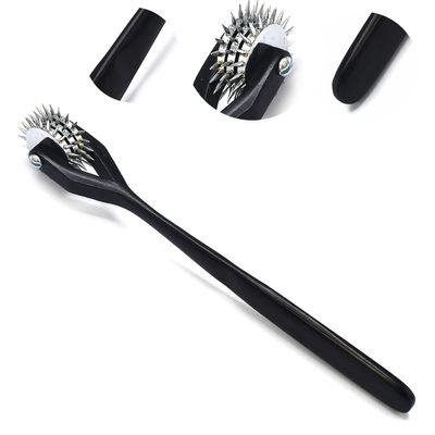 OdontoMed2011 Triple Head Wartenberg Pinwheel, Black Color, 6.5" Length (Hanging) Pin Wheel 3 Head Stainless Steel