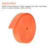 MECCANIXITY Flat Nylon Webbing Strap 1 Inch 10 Yards Neon Orange for Backpack, Luggage-rack view 4