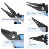 LINFFSTR Muti-Function Fishing Pliers with Weighable Fishing Lip Gripper Up to 18kg for Saltwater and Freshwater Outdoor Fishing Gear Hook Remover Braid Line Cutter Split Ring Opener (Color : Green) view 2