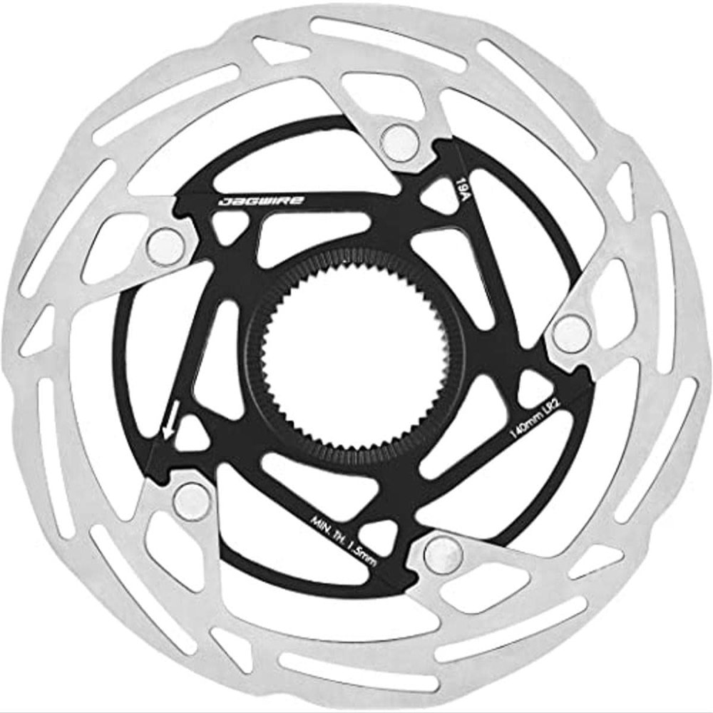 Jagwire Pro LR2 Disc Brake Rotor - 180mm, Center Lock, Silver/Black