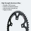 DJC Road Bike Chainring 110BCD Double Chainring 5 Arms Round 2X 50T 34T 53T 39T 52T 36T Gravel for Sram Red Rival S350 S900 (Round 53-39T) view 4