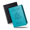 Honmein 2 Pcs Passport holdersUltra Slim passport walletPU Leather Passport Cover Case for Women and Men view 1