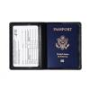 Honmein 2 Pcs Passport holdersUltra Slim passport walletPU Leather Passport Cover Case for Women and Men view 2