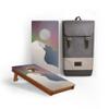 Elakai National Parks Series Premium Travel Cornhole Boards with Carry Case Backpack 1x2 Aurora NP view 1