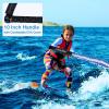 MUMUBOAT 25ft Wakesurf Rope with EVA Handle, 6 Sections Floating Watersport Ropes for Wake Surfing (Blue & White) view 4