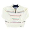 RUGGEDBUTTS Rainbow Stripe Quarter Zip Sweater - 5 view 2