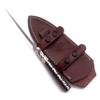WolfKlinge 11" Handmade Damascus Steel Fixed Blade Knife  Ultimate Spear Point Dagger for Hunting, Survival, Camping, Hiking and Fishing  Full Tang Micarta Handle with Premium Cowhide Leather Sheath (DCX 22-58) view 3