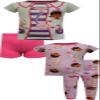 AME Sleepwear Girls Disney Doc McStuffins 4 Piece Toddler Cotton Pajamas (3T) Pink view 1