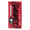 Northwest NCAA Georgia Bulldogs Unisex-Youth Hooded Youth Beach Towel, 21" x 51", Facet Legacy view 1