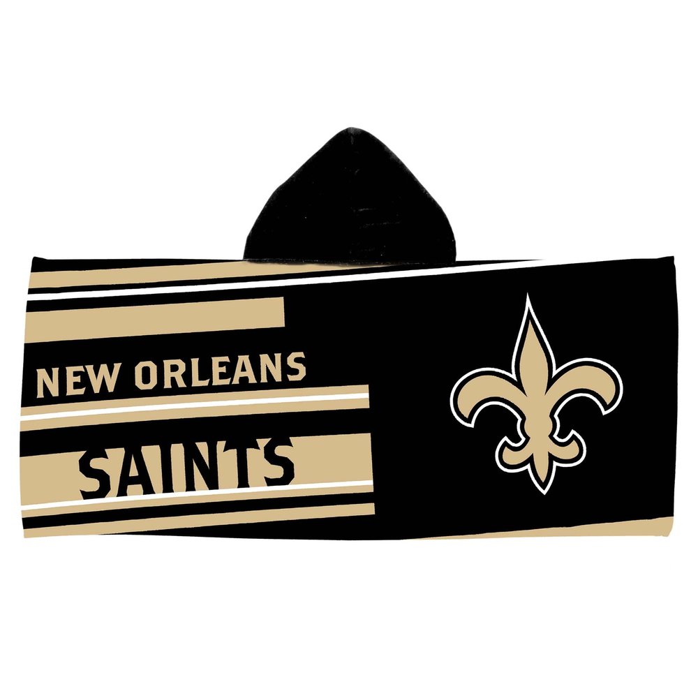 Northwest NFL New Orleans Saints Unisex-Youth Hooded Youth Beach Towel, 21" x 51", Liner