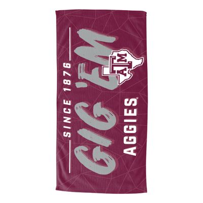 Northwest NCAA Texas A&M Aggies Unisex-Youth Hooded Youth Beach Towel, 21" x 51", Facet