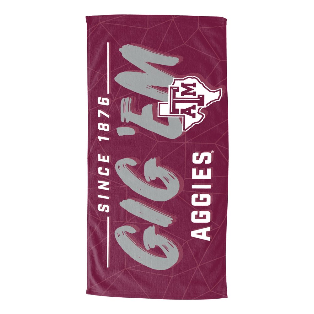 Northwest NCAA Texas A&M Aggies Unisex-Youth Hooded Youth Beach Towel, 21" x 51", Facet