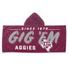 Northwest NCAA Texas A&M Aggies Unisex-Youth Hooded Youth Beach Towel, 21" x 51", Facet view 2