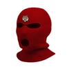 Tigress Ski Mask Animal Embroidered Three Hole Mask Knit Face Cover Graphic Balaclava (Maroon) view 1