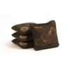Elakai Cornhole Bags All Weather Dual Sided Slick and Stick Travel Size and Weight Set of 4 Brown Umber 4 in x 4 in view 1