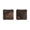 Elakai Cornhole Bags All Weather Dual Sided Slick and Stick Travel Size and Weight Set of 4 Brown Umber 4 in x 4 in view 2