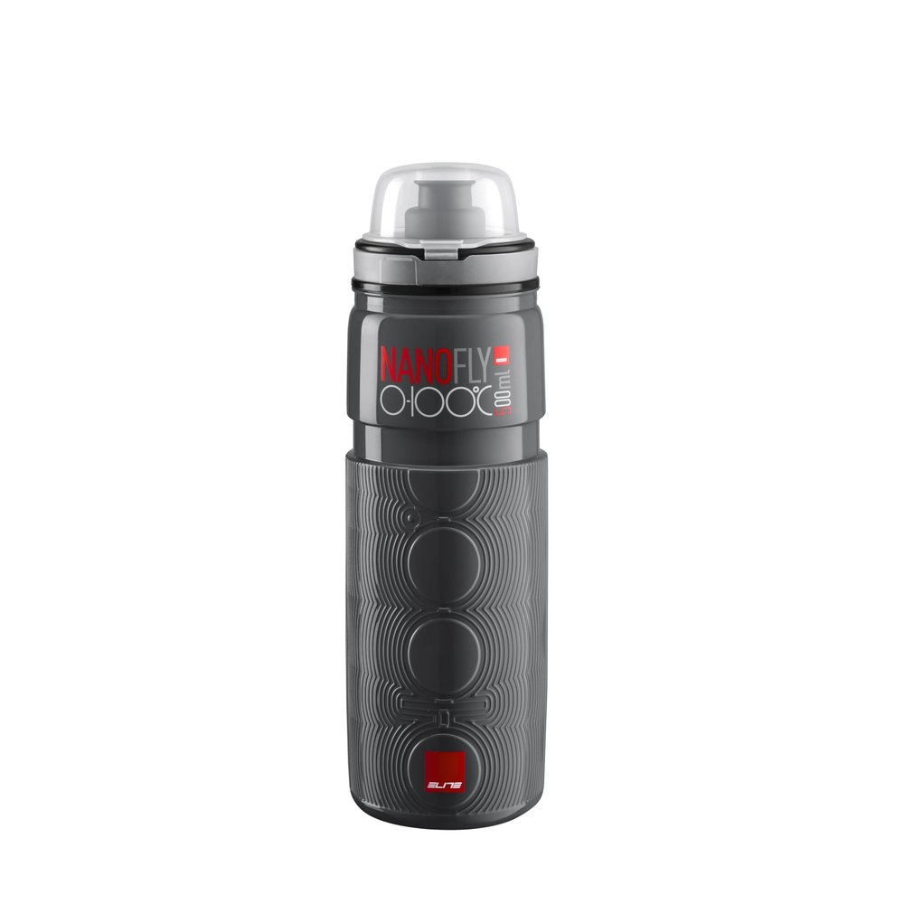 Elite NanoFly 0-100C 500ml Bottle (Dark Grey)  All-Season Insulated Cycling Bottle
