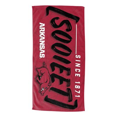 Northwest NCAA Arkansas Razorbacks Unisex-Youth Hooded Youth Beach Towel, 21" x 51", Facet