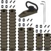 Gotical Combo of 5 Slots & 7 Slots Rail Picatinny Rail Section Adapter Super Value Pack with Set of ScrewsPicatinny Accessory Rail (TAN/FDE - Each Rail 2 PCS) view 1