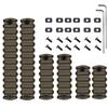 Gotical Combo of 5 Slots & 7 Slots Rail Picatinny Rail Section Adapter Super Value Pack with Set of ScrewsPicatinny Accessory Rail (TAN/FDE - Each Rail 2 PCS) view 2