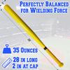 Aluminum Baseball Bat - 28-30 Inch 35 Oz - Softball, Batting Practice, Pickup Game - Metal Tball Bat 28 InchYellow view 3