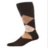TINKUY PERU Argyle Socks, Mid-Length Long Baby Alpaca Wool Dress Socks for Men and Women, Size 3-14.5 (Medium (4-8), Brown) view 1