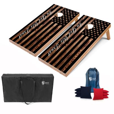 Tailgating Pros Lightweight Regulation Cornhole Boards 2x4 ft, Portable & Durable with Bright, Fun Printed Designs Outdoor Game Set for Backyard, Tailgating & Beach
