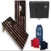 Tailgating Pros Tournament Grade American Themed Cornhole Board Set w/Bean Bags and Carrying Case - 4'x2' Cornhole Set view 1