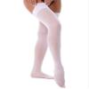 Agoky Women's Stretchy Stay Up Pantyhose Glossy Shiny Oil Footed Tights Silk Stockings Solid White One Size view 3