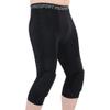 Basketball Pants with Knee Pads for Men, 3/4 Compression Tights Leggings, Football Baseball Soccer Sports Protector Gear Black view 1