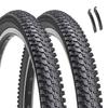 2-Pack 26-inch Mountain Bike Tires: Hycline 26x1.95 inch (54-559mm) Folding Replacement Puncture-Resistant Bicycle Tires with Pair Tire Levers for MTB Off-Road Bike view 1