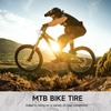 2-Pack 26-inch Mountain Bike Tires: Hycline 26x1.95 inch (54-559mm) Folding Replacement Puncture-Resistant Bicycle Tires with Pair Tire Levers for MTB Off-Road Bike view 2