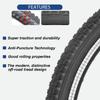 2-Pack 26-inch Mountain Bike Tires: Hycline 26x1.95 inch (54-559mm) Folding Replacement Puncture-Resistant Bicycle Tires with Pair Tire Levers for MTB Off-Road Bike view 3