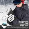 MCTi Ski Gloves,Winter Waterproof Snowboard Snow 3M Thinsulate Warm Touchscreen Cold Weather Women Gloves Wrist Leashes view 2