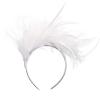 1920s Fascinator Feather Headband Tea Party Cocktail Flapper Headwear Costume Headpieces for Women (White) view 1