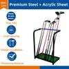 Nisorpa Golf Club Rack Golf Club Organizer 9 Clubs Golf Putter Stand Holder -Indoor Display Rack Metal Golf Club Display Rack for Storage Sports Outdoors Wall Garage view 3