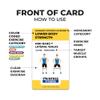 (50+ Cards) Resistance Band Fundamentals Flashcards Pain-Free Fitness, 3x5 in, Workout Cards for Pre-Set Warm Ups, Strength Exercises, Portable-Equipment Tear-Resistant, Bend Resistant Flashcards view 2