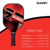OLANNY Pickleball Paddles Set of 4 Pickleball Rackets Graphite Pickleball Set Polymer Honeycomb CoreLightweight Pickleball Set Includes 4 Pickleball Paddles + 4 Balls + 1 Pickleball Bag view 4