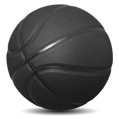 MINDCOLLISION Size 5/6/7 Solid Color Basketball, No Standard Non-Slip Wear-Resistant, Suitable for Indoor and Outdoor Children's Women's Youth Adult Basketball,Black,7