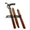 Brass Handmade Skull Snake Head Handle Vintage Antique Wooden Walking Stick Cane Gift (3 Fold Wooden Walking Cane) view 3
