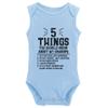 5 Things You Should Konw About My Grandpa Cute Baby Cartoon Bodysuit Sleeveless Rompers Jumpsuit Unisex view 1