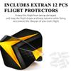 centaur 90Pcs Dart Flights with Flight Protectors, 30 Sets Durable Standard PET Dart Flights for Soft Tip Steel Tip Darts view 2