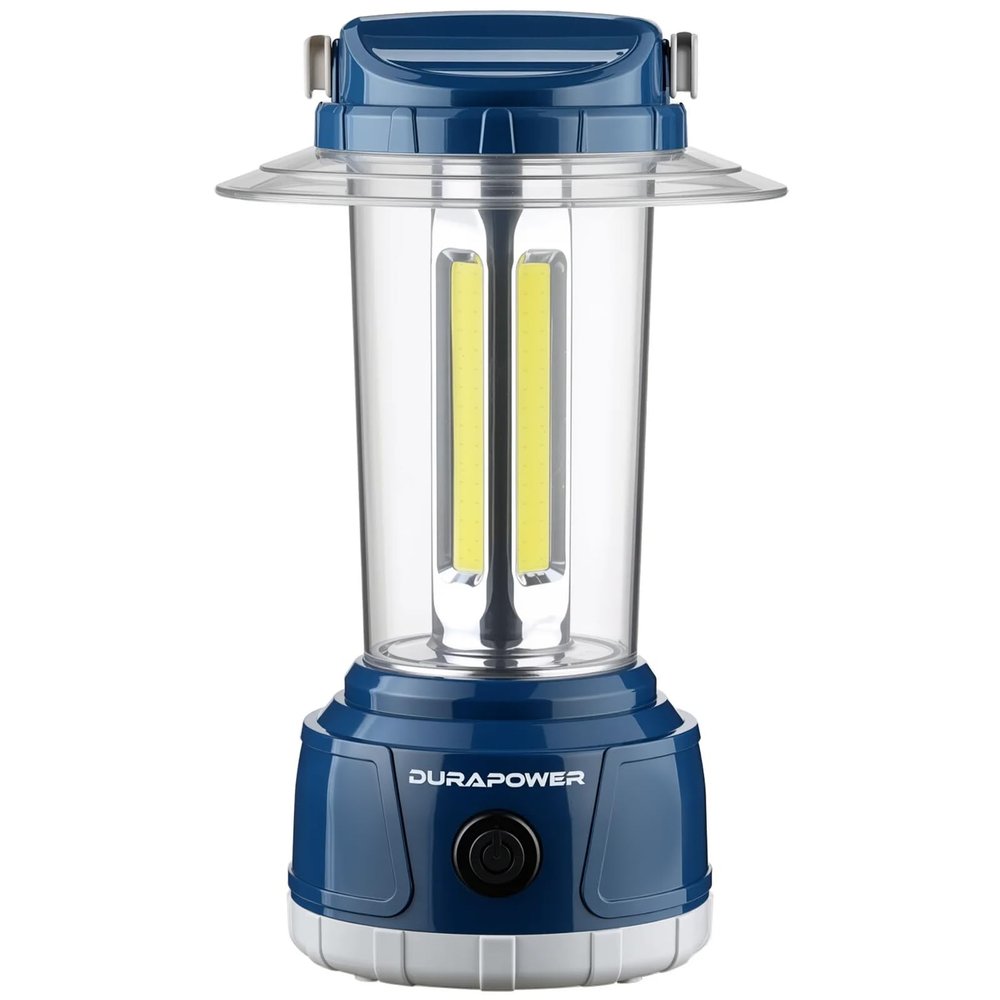 Durapower LED Camping Lantern Rechargeable, Bright 2000 Lumen, 5 Modes, 4000 mAh Power Bank, IP44 Waterproof Lantern for Hurricane, Emergency, Power Outages, Home
