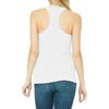 JustBlanks Ladies Ultra Soft 100% Cotton Jersey Racerback Gym Running Yoga Sleeveless Tank Top for Women - White - S view 2