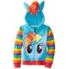 Child Girls Little Pony Rainbow Dash Hoodie Kids Girls Coat (7 Years, Blue) view 1